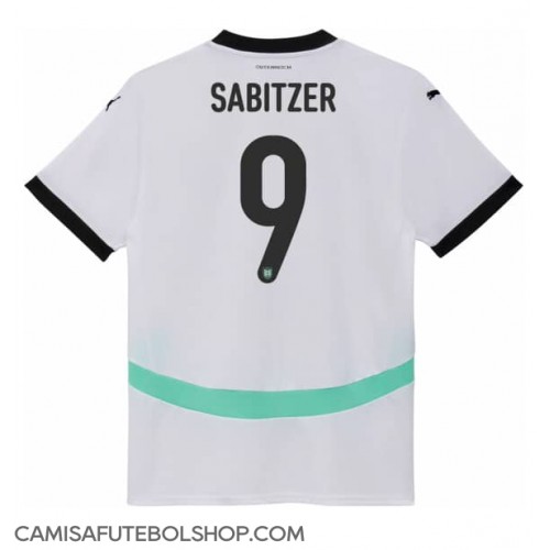 Camisa de time de futebol Áustria Marcel Sabitzer #9 Replicas 2º Equipamento Feminina Europeu 2024 Manga Curta